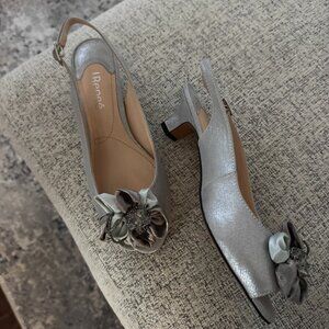 J. Renee Leonelle Silver Satin shoes